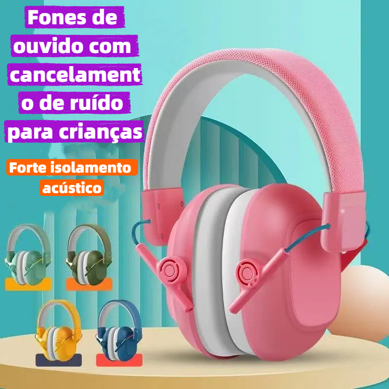 abafador de ruídos para autista fones de ouvido com cancelamento de ruído para crianças para estudar