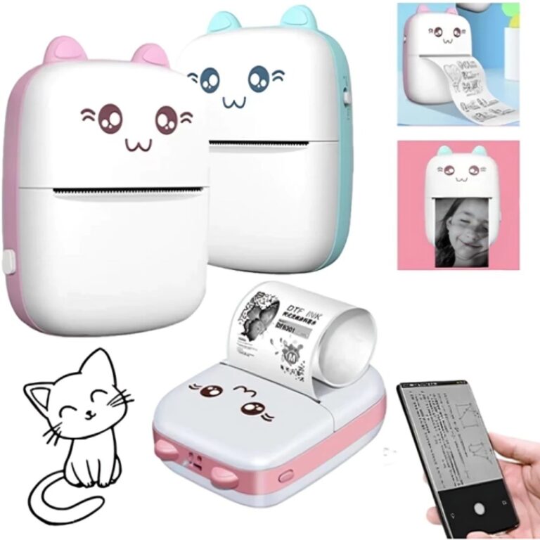 Mini Impressora Térmica Sem Fio Portátil Foto do