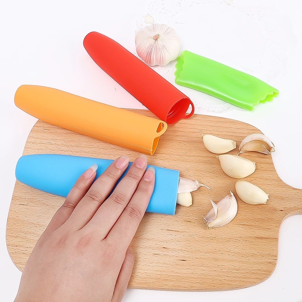 Descascador De Alho Sem Deixar Cheiro Nas Mãos Cozinha Tubo De Silicone Tira Casca