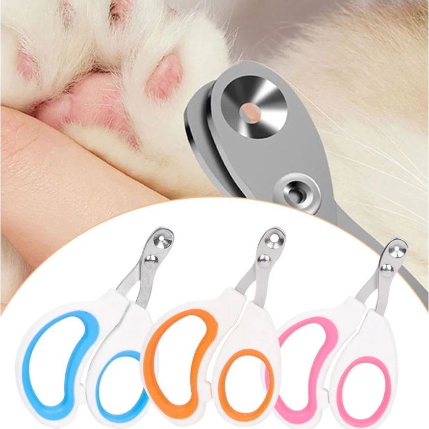 Cortador De Unhas Alicate Com Furo Para Gato Corte Preciso Evita Sangramento Aço Inoxidável Tesoura