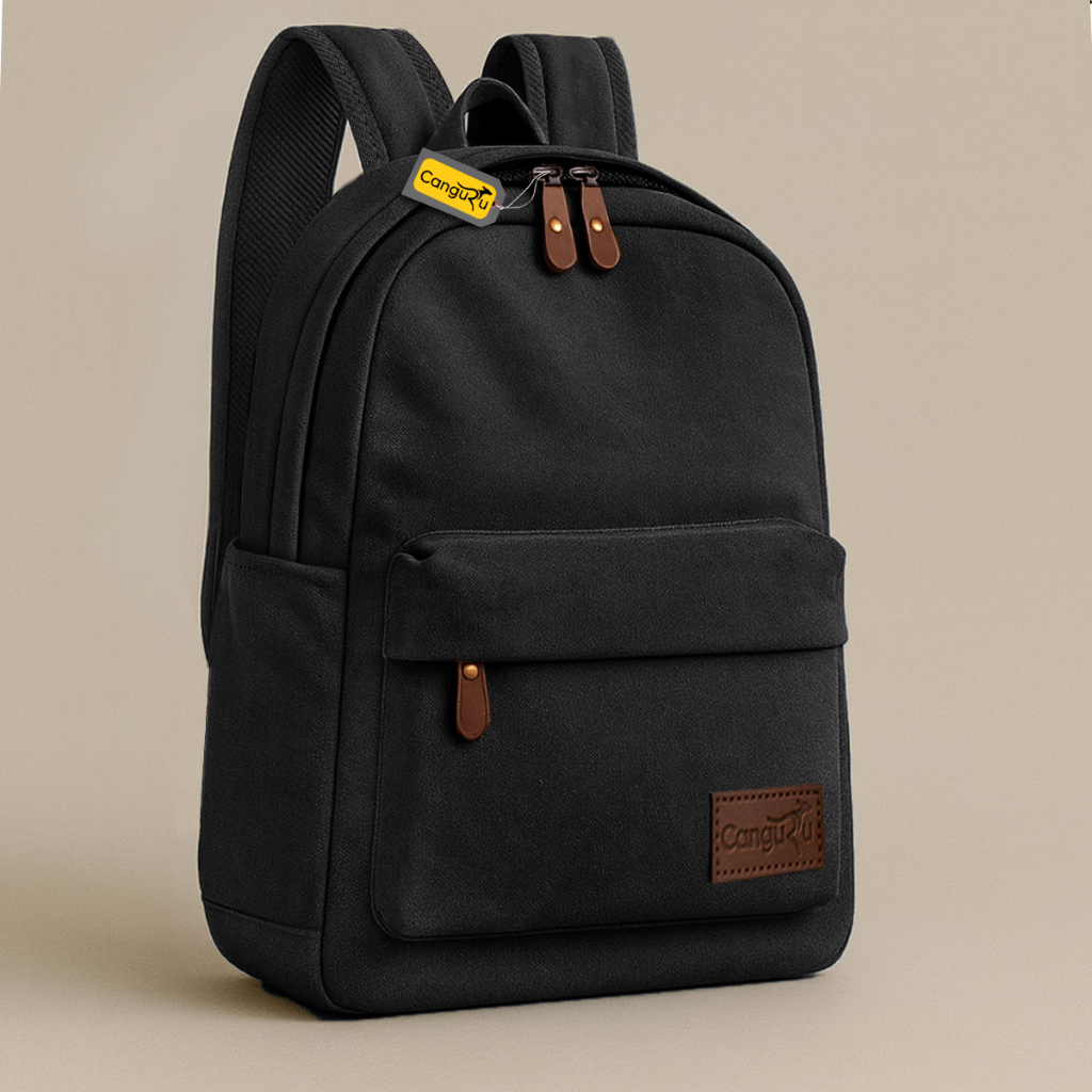 Mochila Masculina Feminina De Lona Reforçada Dia Dia Urbana Trabalho Escola Faculdade Média Canguru