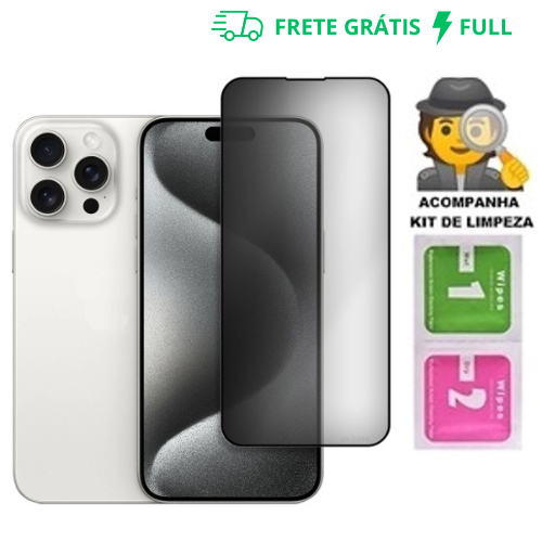 Película de vidro 3D Privativa Anti Spy Para IPho