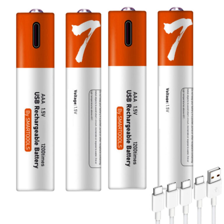 Kit 4 AAA Baterias De Lítio  Recarregáveis Núme