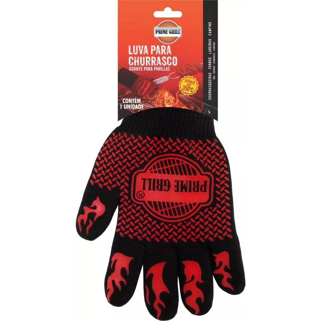 Luva Térmica Para Churrasco Suporta 350° Forno Churrasco