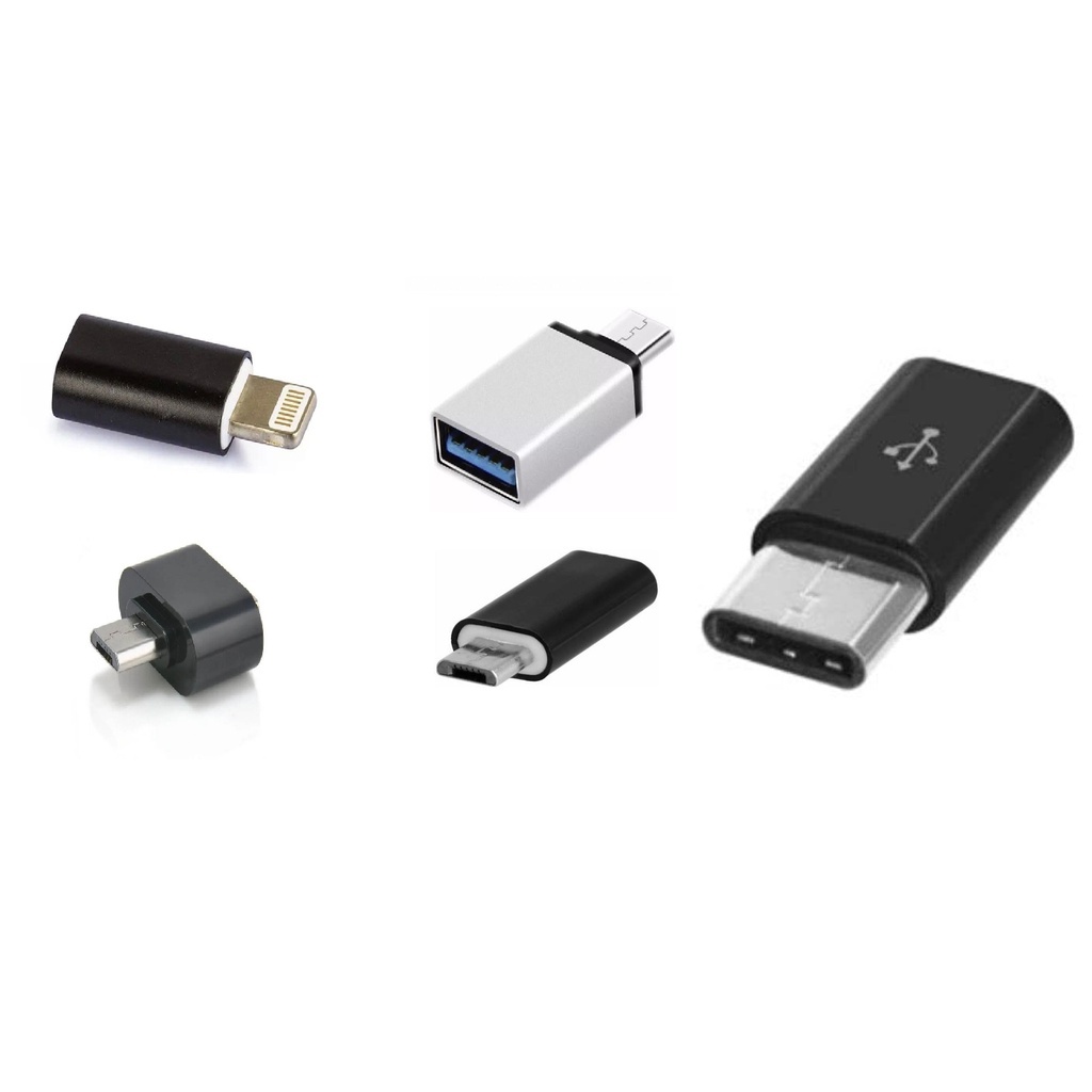Adaptadores OTG Compatível com USB, Tipo C e V8