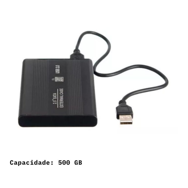 Hd Externo Portátil  USB 2.0 – 500gb 2.5 Po