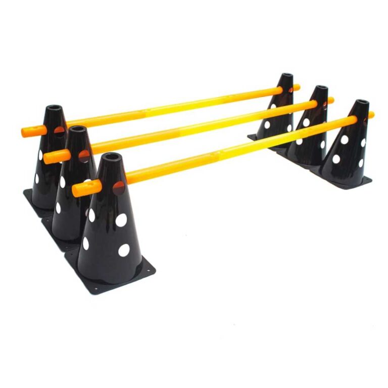 B-3 KIT BARREIRA 6 CONES FURADOS  + 3 BARREIRAS DE