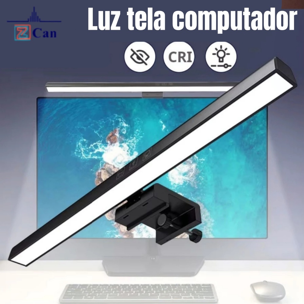 BR-Lâmpadas de computador LED Lâmpadas leitura para os olhos/iluminação /3-cores ajustáveis/luzes de
