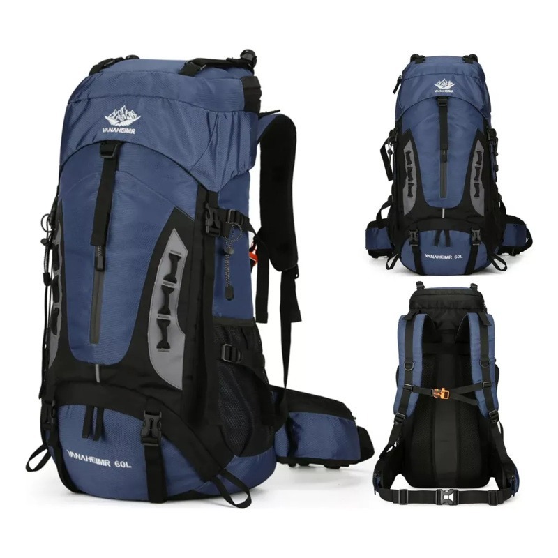 Mochila Camping Viagens 70 lItros Super Reforçada Resistente a agua Impermeável Grande Litro Esporti