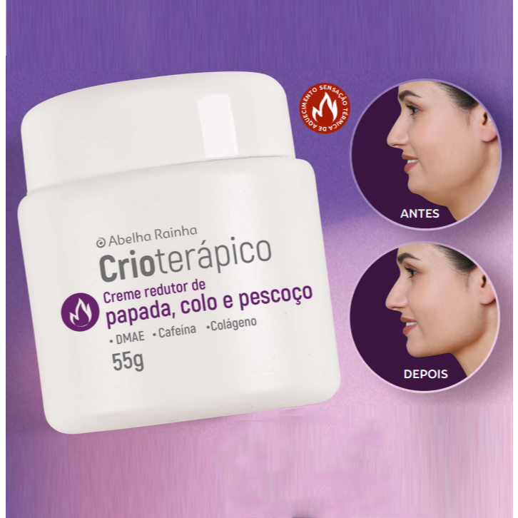 Abelha Rainha Creme Redutor de Papada Crioterapico