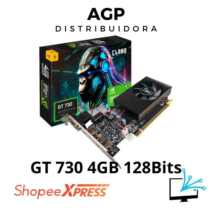Placa De Vídeo Nvidia Geforce GT 730  4gb Ddr3  1
