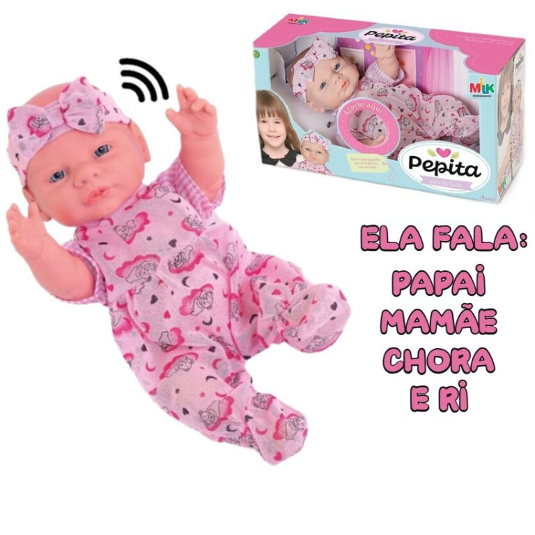 Boneca Que Fala Pepita Com Sons De Bebê – M