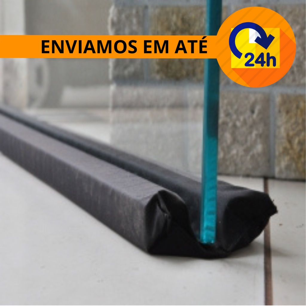 Kit 2 Protetores Veda Porta Vidro Blindex 50 Cm Até 2,10 cm Metros Todos Os Tamanhos Contra Insetos
