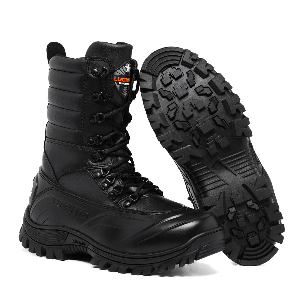 Coturno tático resistente a água com zíper super confortável Lughato Original
