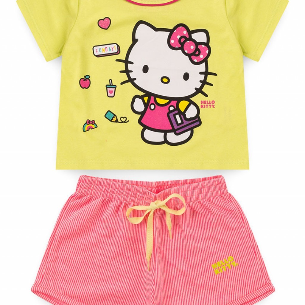Conjunto Feminino Infantil Funday – Hello Kitty