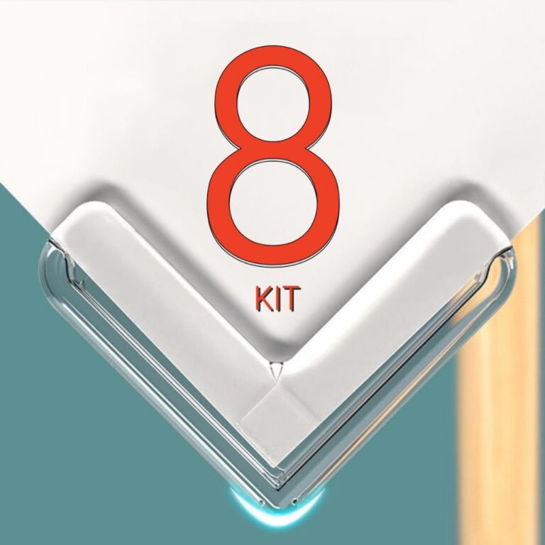 8 Protetores De Quina Silicone Mesa Segurança Par