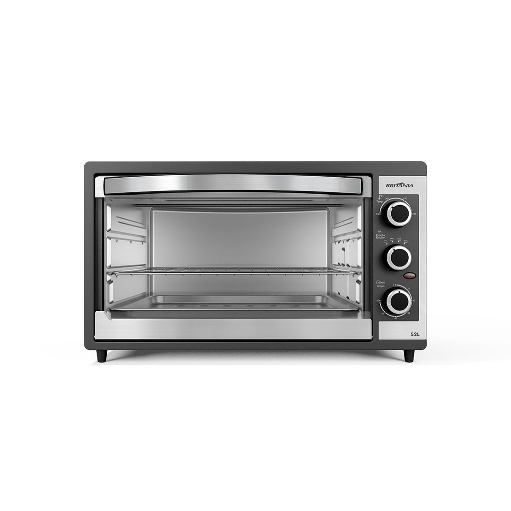 Forno Elétrico Britânia 52L Preto Dupla resistência BFE55P