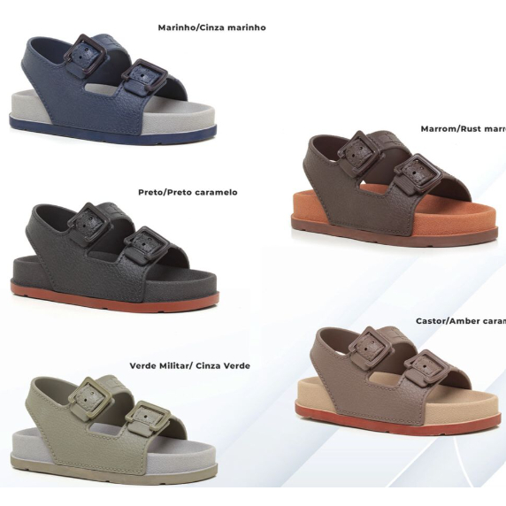 SANDALIA INFANTIL PLATAFORMA BABY MASCULINO LANÇA