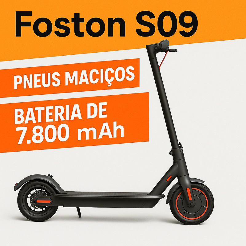 Patinete Elétrico 350W  Amortecedor e Bateria 10.400mAh