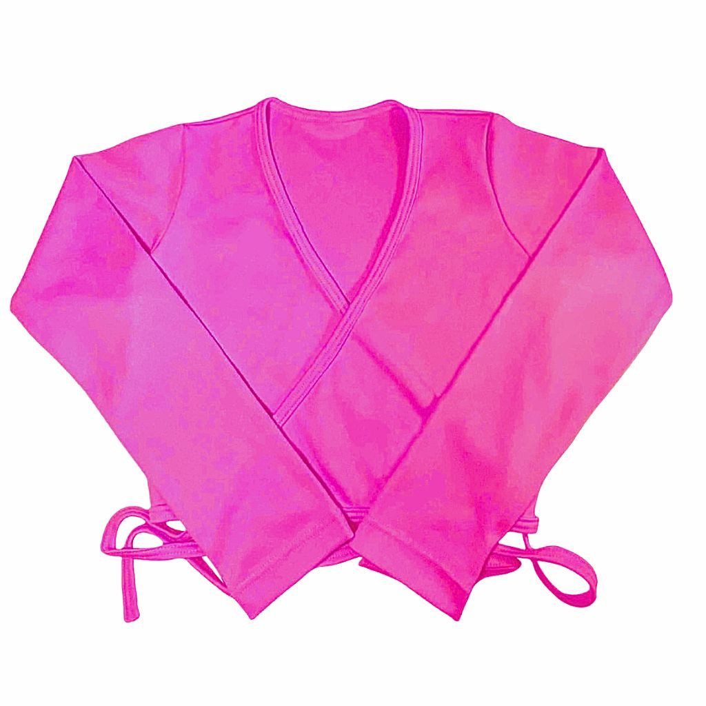 Casaquinho Inverno Infantil Transpassado Bolero Bailarina Inverno