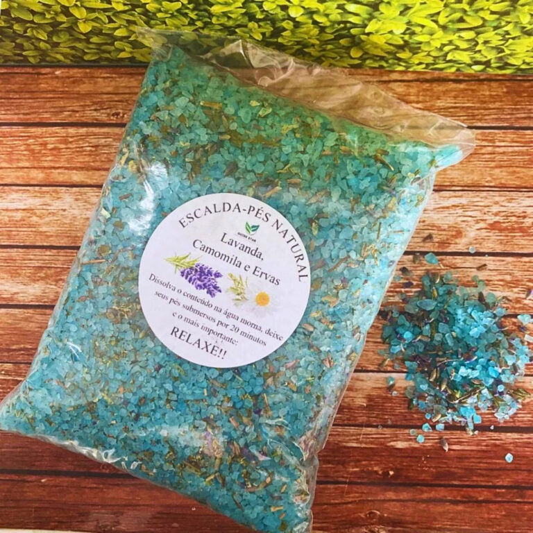 Escalda pés 1kg Lavanda, Camomila e Ervas- Escald