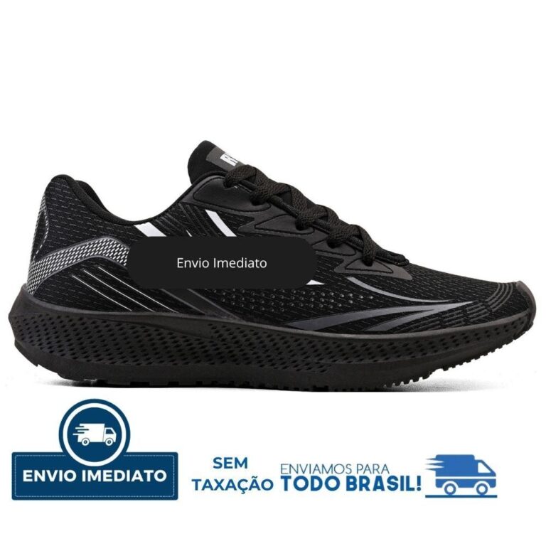 Tênis Masculino/Feminino Preto AMX  Design Modern
