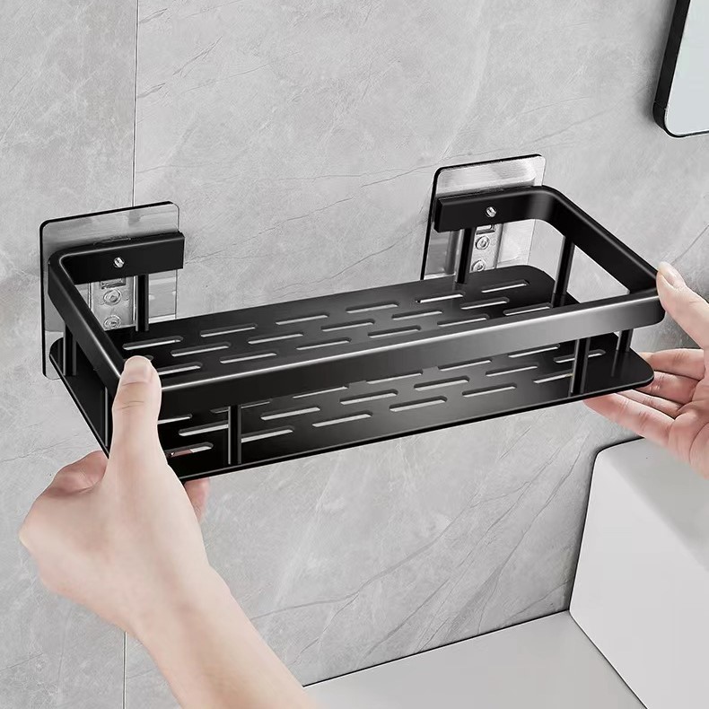 Suporte De Shampoo Organizador Alta qualidade Prateleiras De Banheiro Sem Furo Premium-Space Alumini