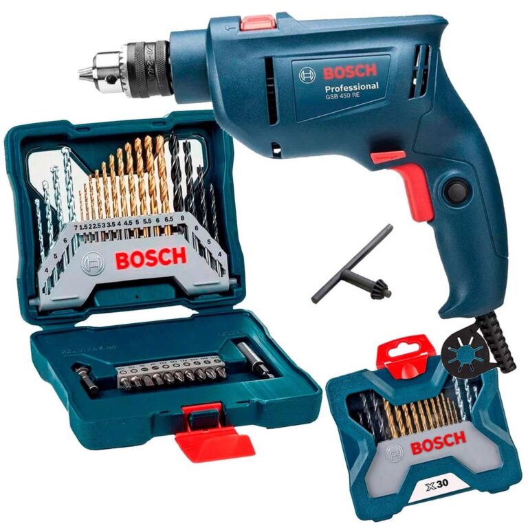 Furadeira Industrial Impacto 3/8 Reversão 450W GS