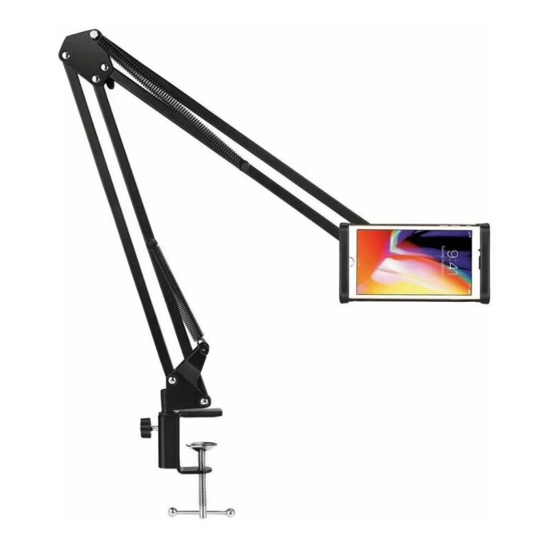 Braço Suporte Pedestal Mesa Microfone Tablet Celu