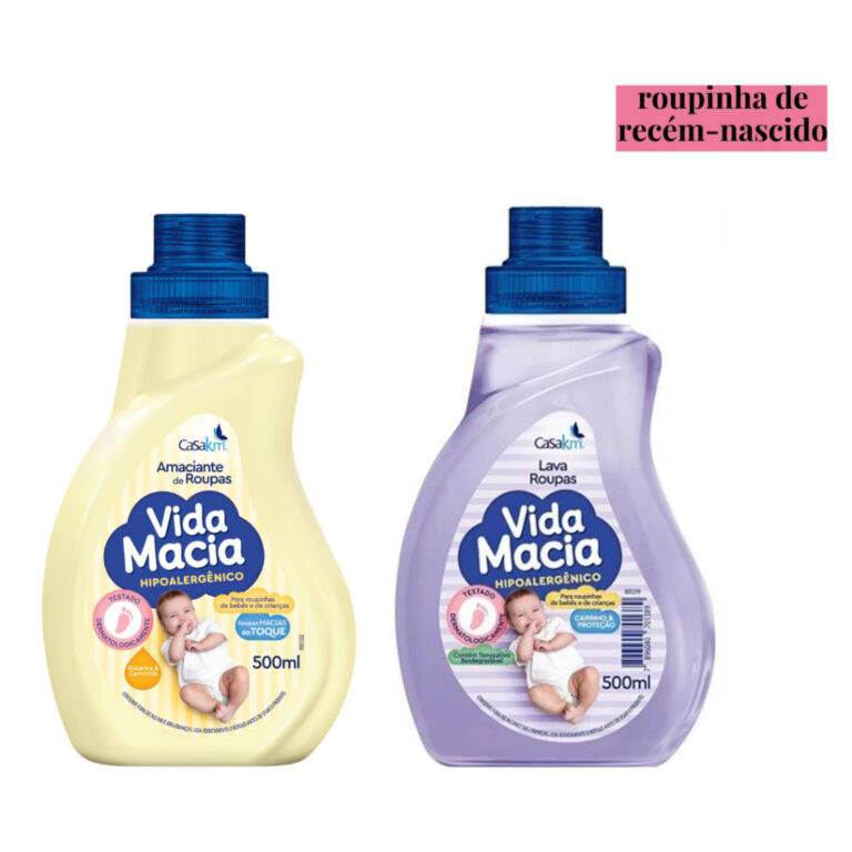 Kit com 1 Lava Roupas Líquido + 1 Amaciante Vida 