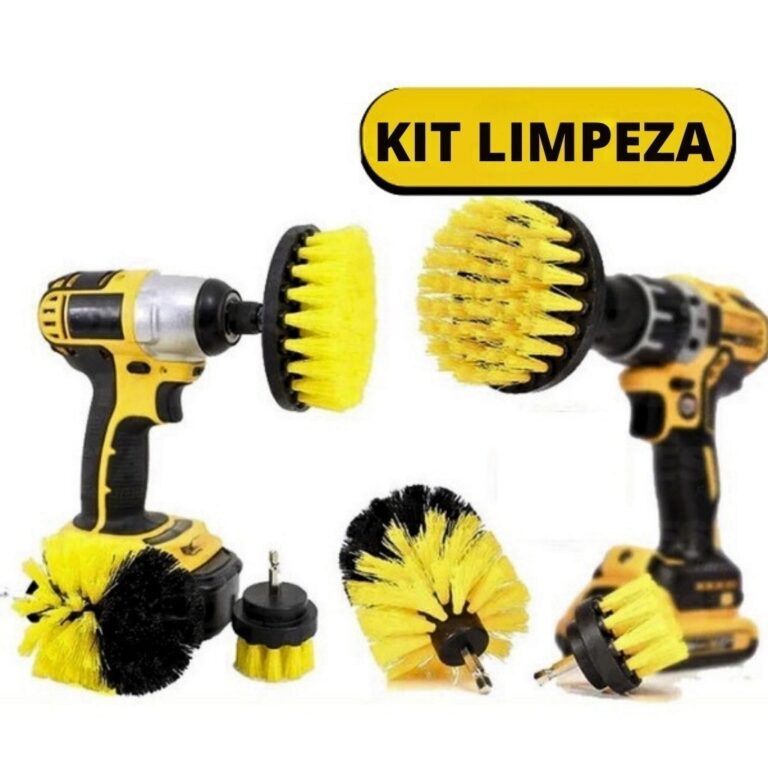 Kit Escovas De Limpeza Pesada Para Parafusadeira F