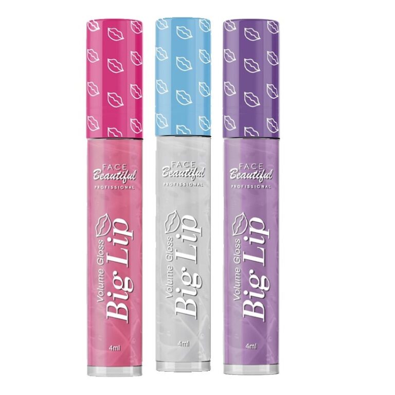 Kit 03 Volume Gloss Big Lip Face Beautiful Efeito 