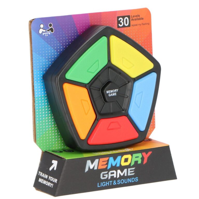 Jogo Da Memória Tipo Genius 5 Cores Luz E Som
