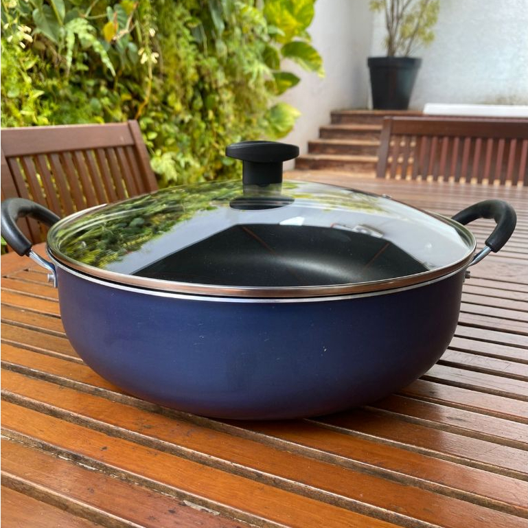 FRIGIDEIRA PANELA WOK GRANDE CAÇAROLA ANTIADERENT