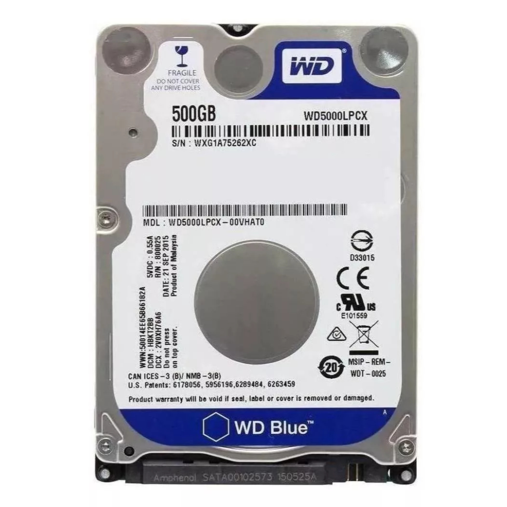 HD 500GB sata notebook Win 10 ou 11