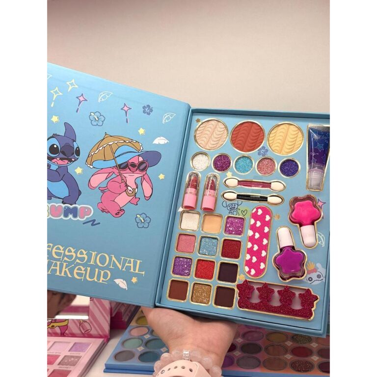 Kit Maquiagem Infantil Stitch Hello Kitty Paleta d