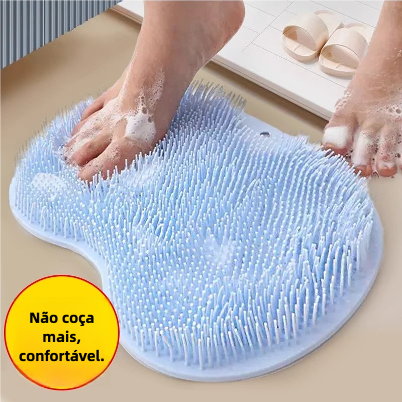Escova Esfoliante  Multiuso Para Banho Massageador Limpador De Costas E Pé Prático E Útil