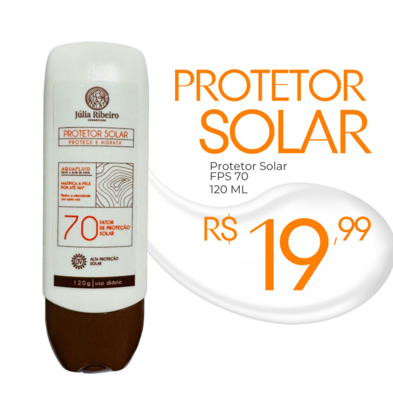 Protetor Solar Júlia Ribeiro FPS 70  Alta Proteç