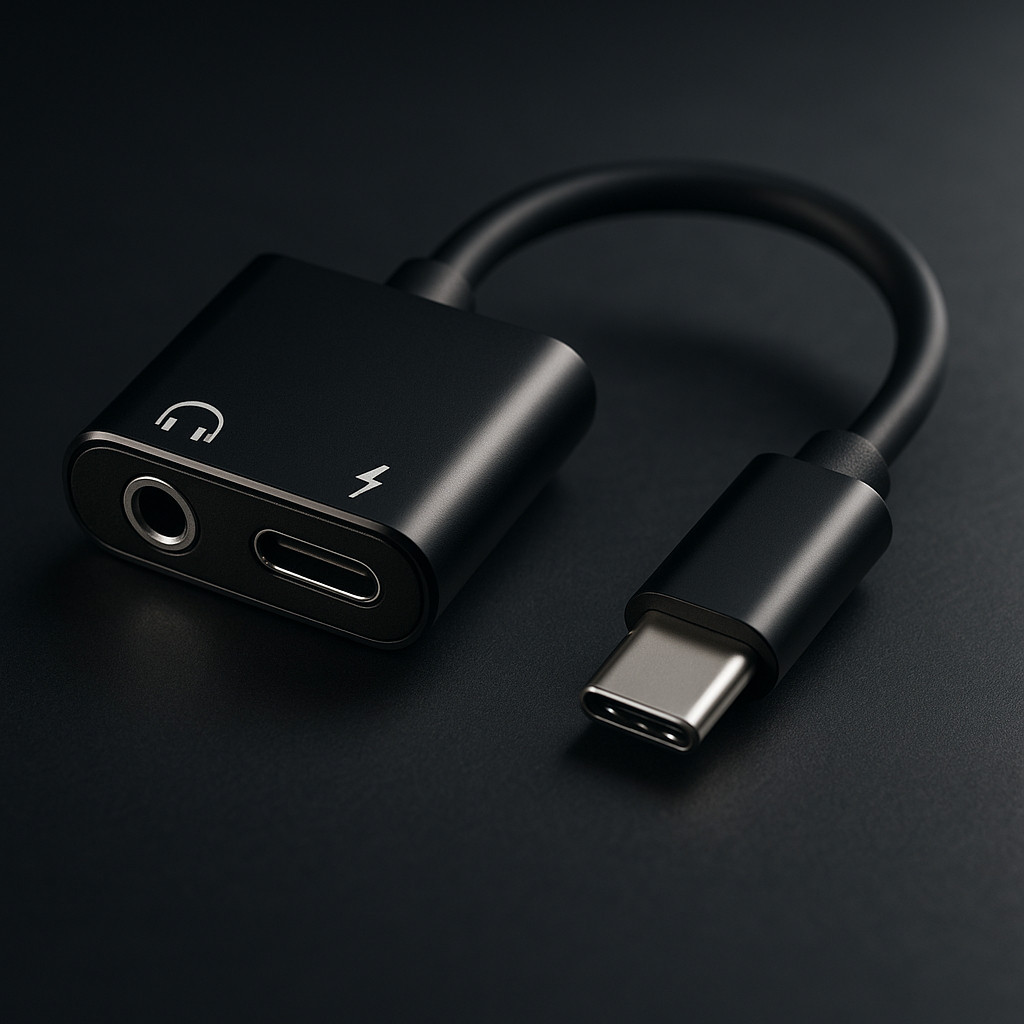 Adaptador De Fone De Ouvido 2 Em 1 Tipo C A 3,5 Mm Fone Carregador Compatível Iphone Bost Volume IOS