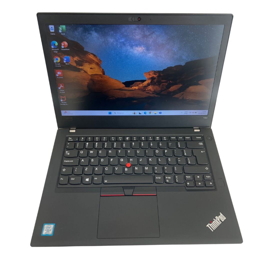 Notebook Lenovo T480 i5 16GB 256GB SSD W11 e Office – Seminovo Excelente – Garantia de 6 meses