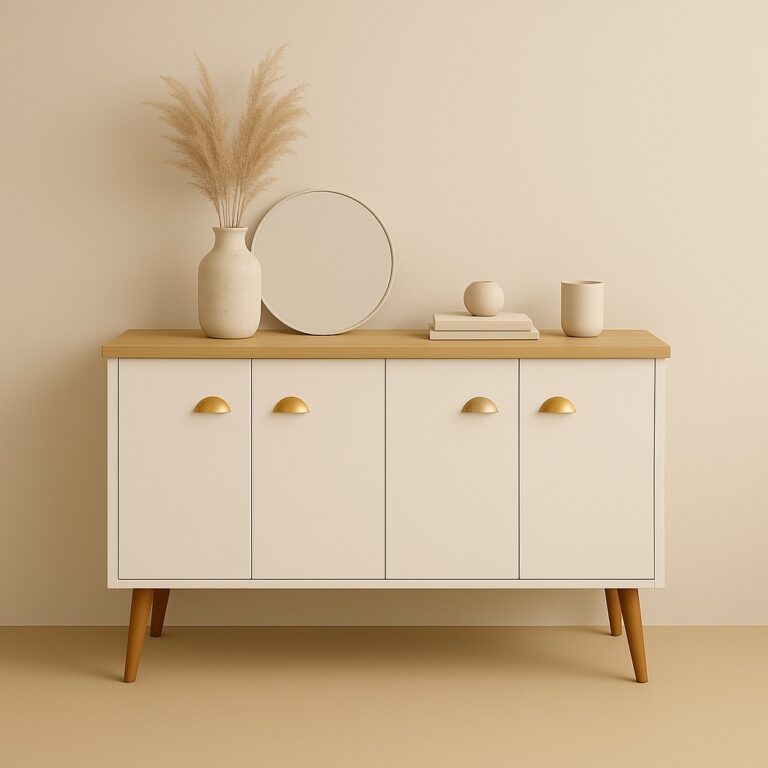 Aparador Buffet EEA 4 Portas com Pés Retro Cantin