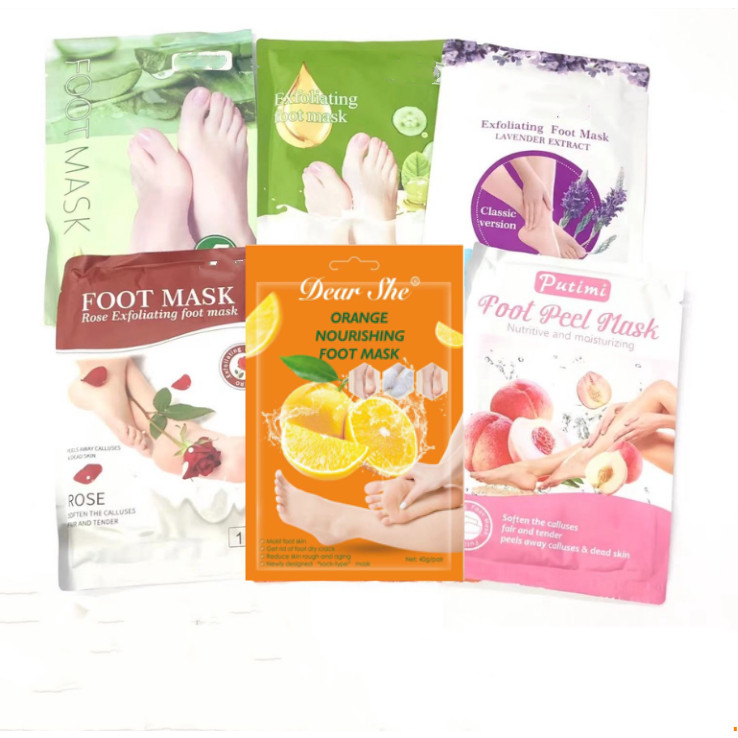 Máscara de Pé Meia Esfoliante Remove Pele Morta 