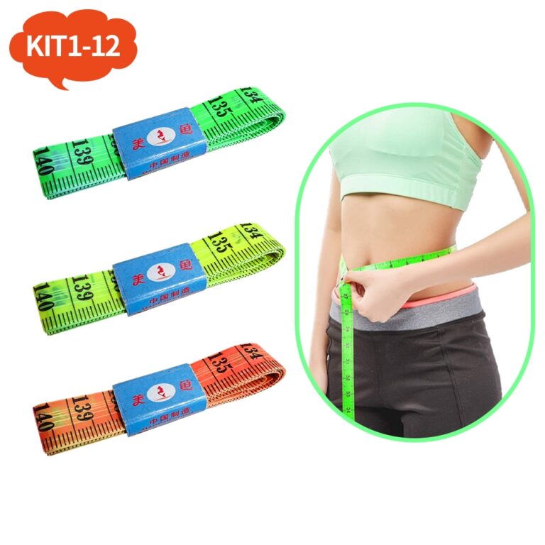 KIT1-KIT12 Fita Métrica 150cm Costura Corporal Me