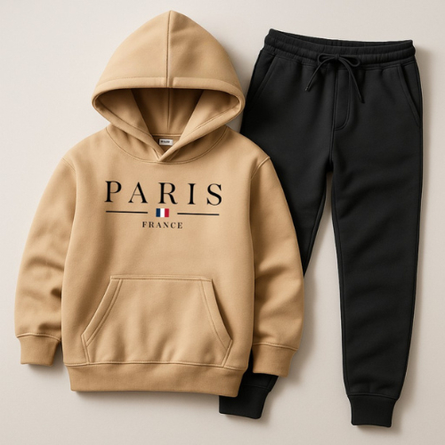 Conjunto Moletom Canguru Infantil Paris Blusa de F