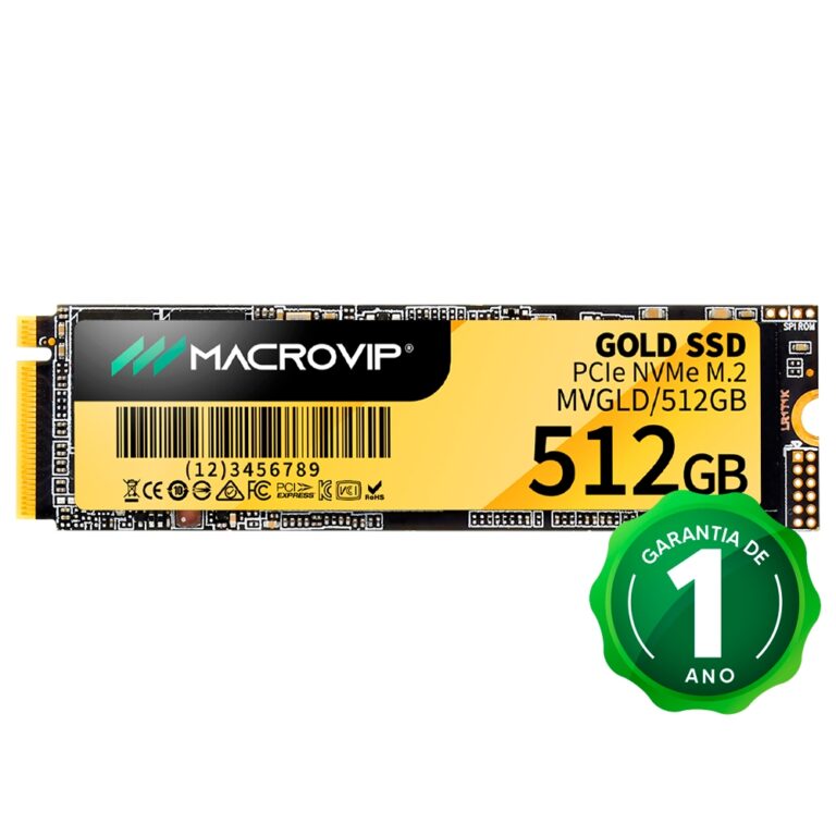 SSD M.2 NVMe 512GB MacroVIP Gold | Ultra Rápido p