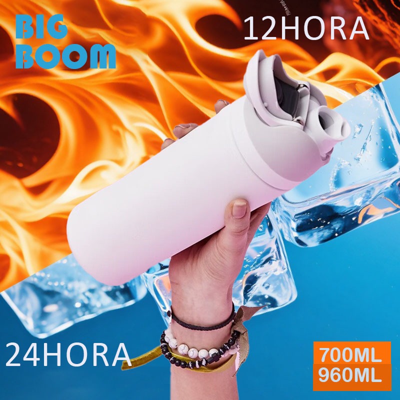 BIG BOOM Garrafa térmica de água Alta relação custo-benefício Quente e gelado Dois modos de consumo
