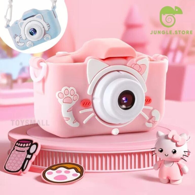 Mini Câmera Infantil Mini Recarregável Com Capa 