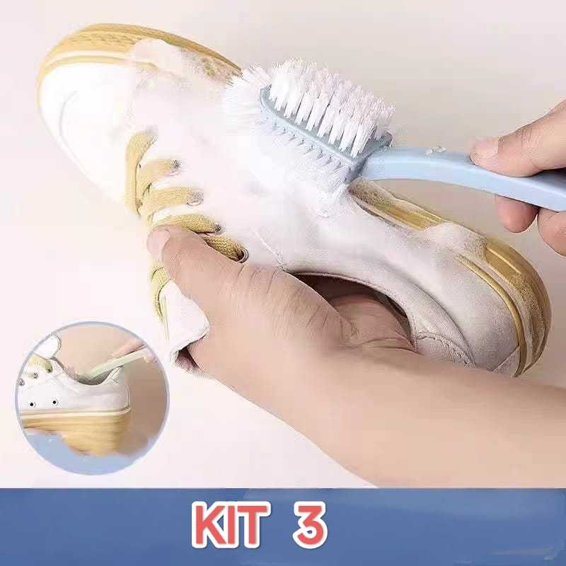 kit 1/2/3 Escova Limpeza em Tênis Sapatos Com múltiplos Lado.Cores Vários