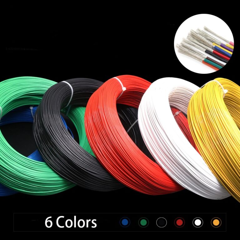 6 Cores 1007 Fio Eletrônico 24AWG 22AWG De Cobre