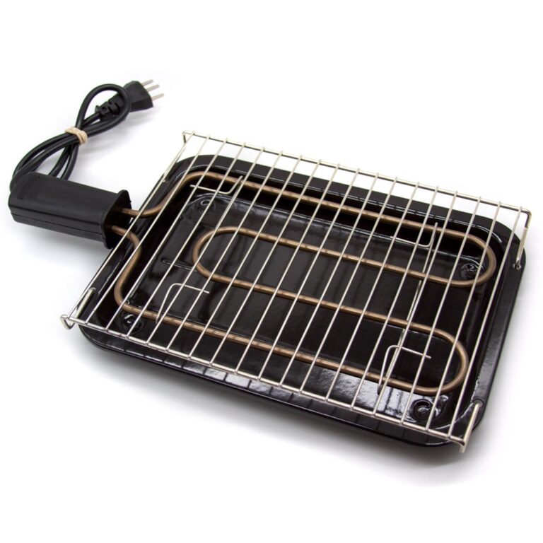 Churrasqueira Elétrica Grill Esmaltada Portátil 